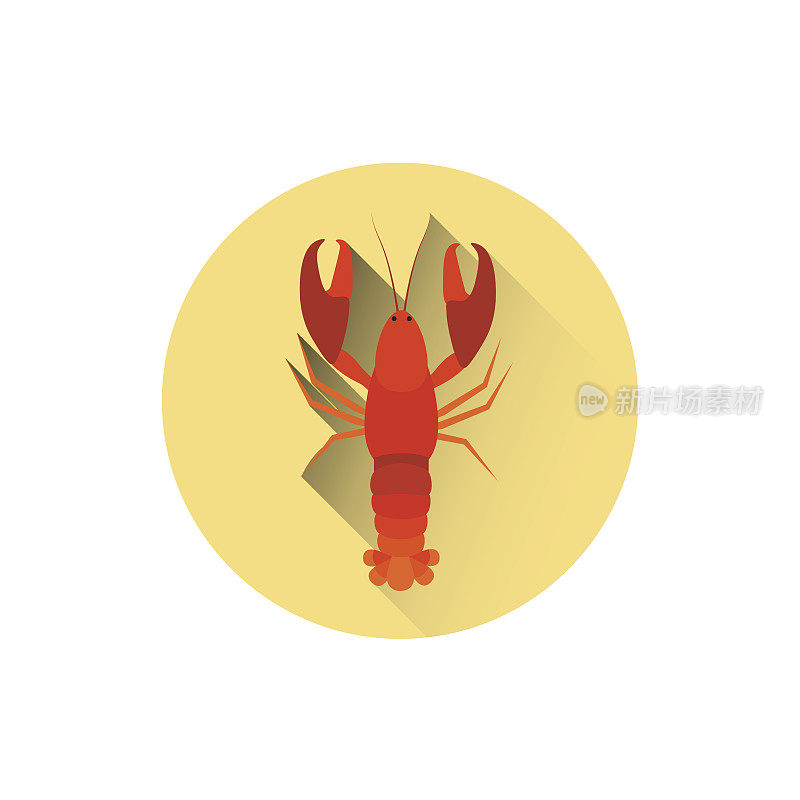 Lobster Icon Sea Food Street Meal Concept